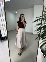 İv 26299 Modal Tensel Parça Dikişli Taş Etek