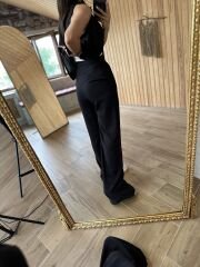 Art.Siyah Yelekli Palazzo takım