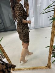 Mc Brown Leo-Strickkleid mit Gürtel