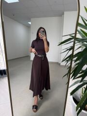 İv 26299 Modal Tensel Parça Dikişli A. Kahve Etek