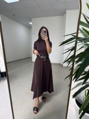 İv 26299 Modal Tensel Parça Dikişli A. Kahve Etek