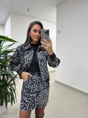 Bb 30465 Leopar Bomber Ceket