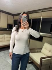 255 Krem Kayık Yaka Yumoş Triko