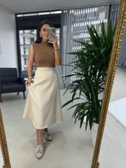 Sg Yarım Balıkçı Kahve Bluz