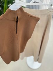 Sg Yarım Balıkçı Kahve Bluz