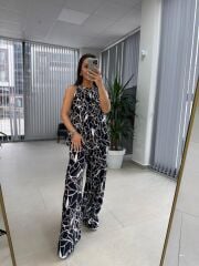 Bb 29945 Halter yaka Nakış Geçişli Takım