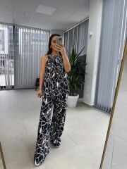 Bb 29945 Halter yaka Nakış Geçişli Takım