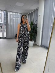 Bb 29945 Halter yaka Nakış Geçişli Takım