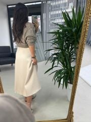 Orj. Marka Vizon Tül Detaylı Triko