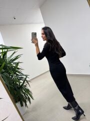 Bb 28050 Çelik Penye Elbise