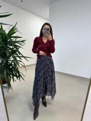 Mc 7091 Kraşlı Baklava Desen Laci Etek