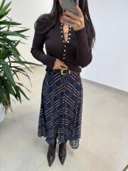 Mc 7091 Kraşlı Baklava Desen Laci Etek