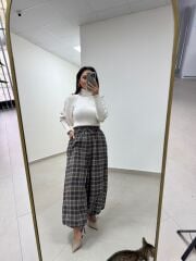 Qs 1010 Krem Balıkçı Yaka Bolero Takım