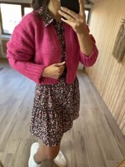 Zr yün pembe hırka