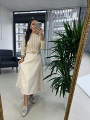 Orj. Marka Krem Ajurlu Triko