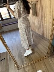 Maxikleid aus Lederstoff der Marke Orj