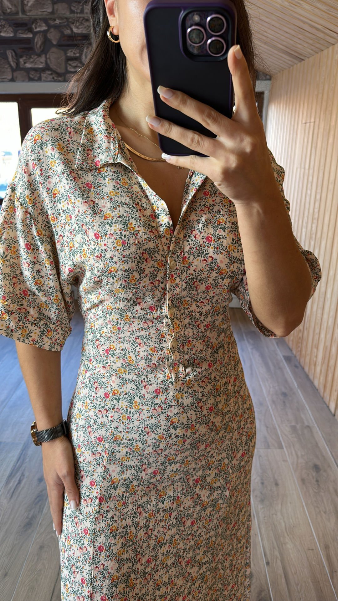 Maxikleid aus Lederstoff der Marke Orj