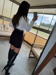 Ky 34440 Crep Detaylı Beyaz Gömlek Kalem Elbise