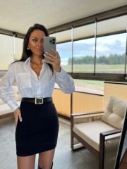 Ky 34440 Crep Detaylı Beyaz Gömlek Kalem Elbise