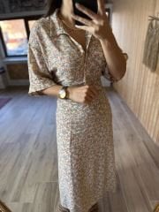 Maxikleid aus Lederstoff der Marke Orj