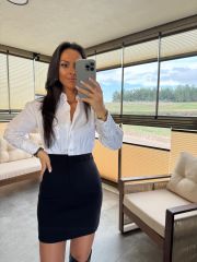 Ky 34440 Crep Detaylı Beyaz Gömlek Kalem Elbise