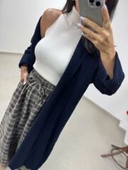 Qs 0006 Laci Oversize Uzun Triko Hırka