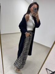 Qs 0006 Laci Oversize Uzun Triko Hırka
