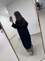 Qs 0006 Laci Oversize Uzun Triko Hırka