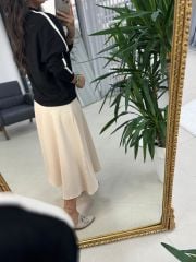 Sg Fermuar Detaylı Siyah Triko Sweat