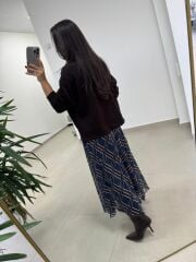 Ml 98215 A. Kahve Fermuar Detaylı Sweat