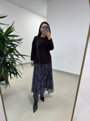 Ml 98215 A. Kahve Fermuar Detaylı Sweat