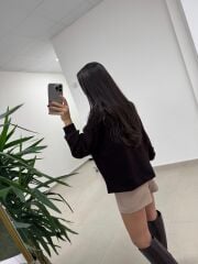 Ml 98215 A. Kahve Fermuar Detaylı Sweat