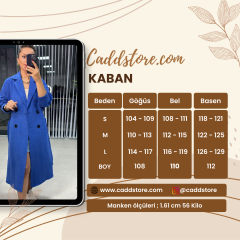 Kaşe Mavi Kaban