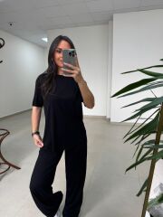 İv 0635 Pamuklu Penye Siyah Takım