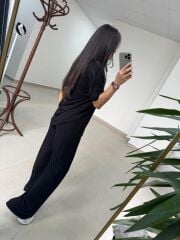 İv 0635 Pamuklu Penye Siyah Takım