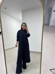 Qs 1008 Soft Dokulu Laci Triko Tunik Pantolon Takım