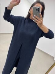Qs 1008 Soft Dokulu Laci Triko Tunik Pantolon Takım