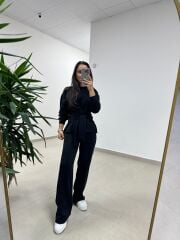 Ml 94851 Bağlama Detaylı Siyah Takım