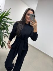 Ml 94851 Bağlama Detaylı Siyah Takım