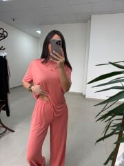 İv 0635 Pamuklu Penye Somon Takım