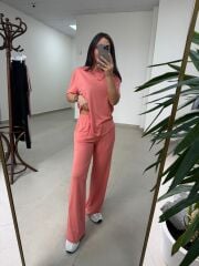 İv 0635 Pamuklu Penye Somon Takım