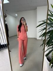 İv 0635 Pamuklu Penye Somon Takım