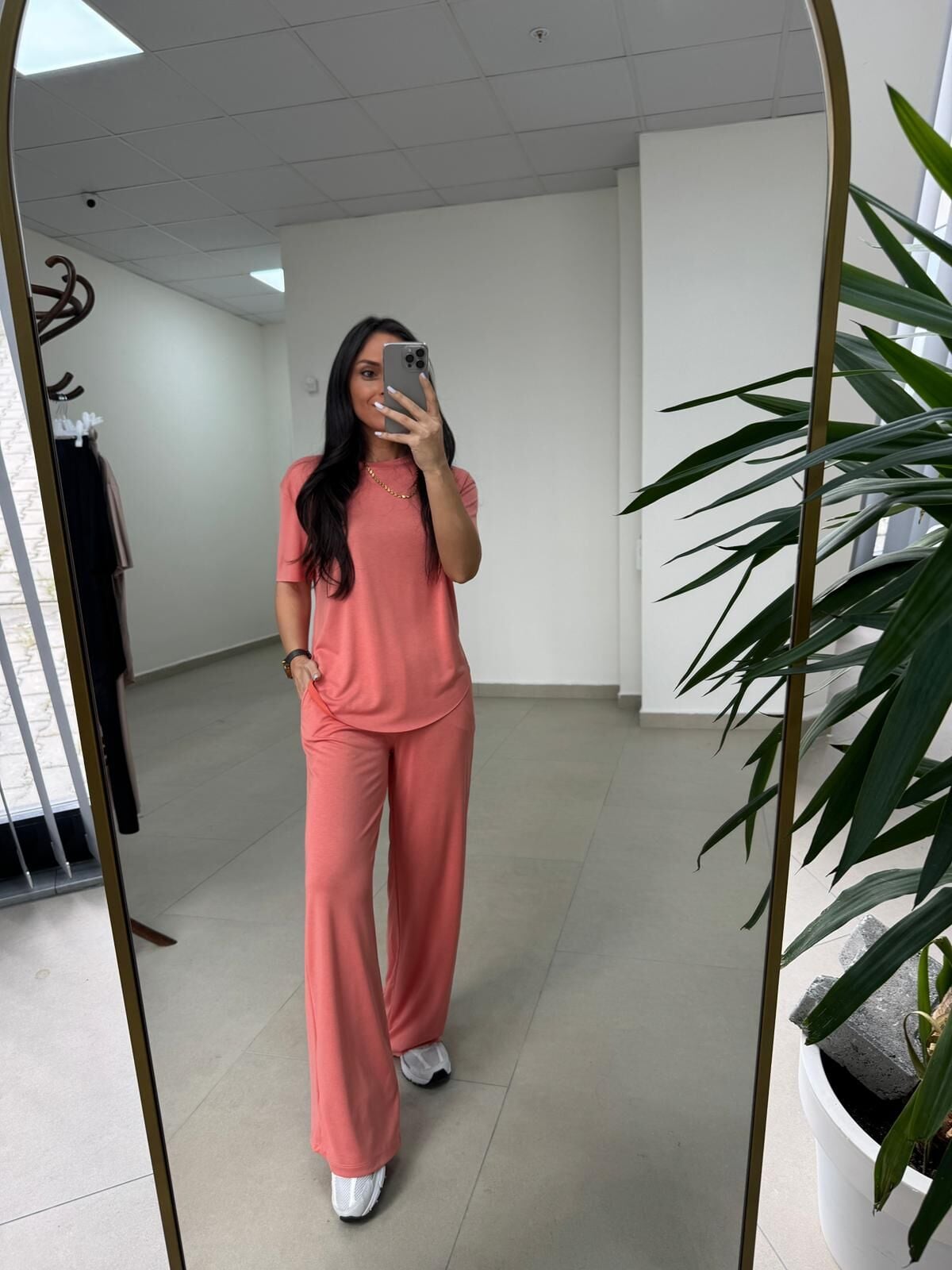 İv 0635 Pamuklu Penye Somon Takım