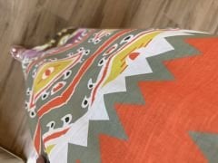 Ms Maksiboy Renk Geçişli Keten Elbise