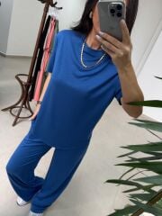 İv 0635 Pamuklu Penye Mavi Takım