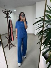 İv 0635 Pamuklu Penye Mavi Takım