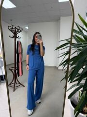 İv 0635 Pamuklu Penye Mavi Takım