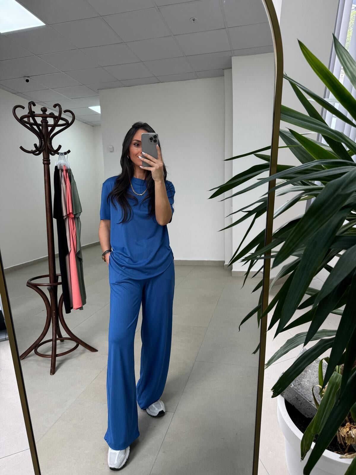 İv 0635 Pamuklu Penye Mavi Takım