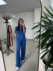 İv 0635 Pamuklu Penye Mavi Takım