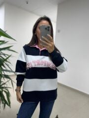 Dr 8658 Zr Model Pembe Poplin Yaka Sweat